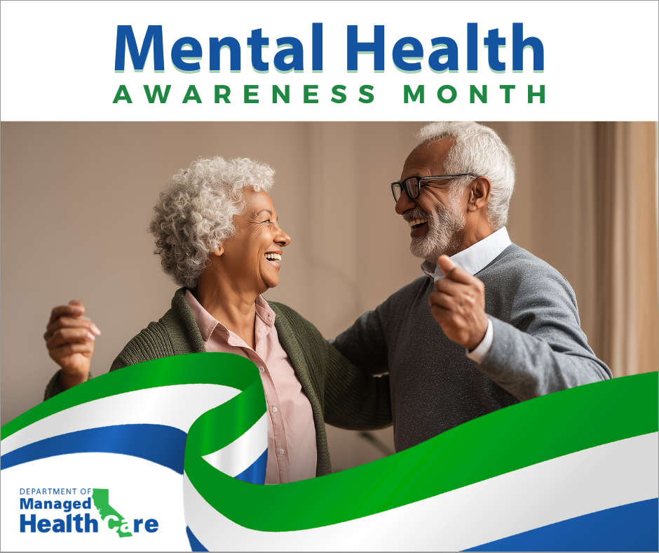 Mental Health Awareness Month: a senior couple dancing