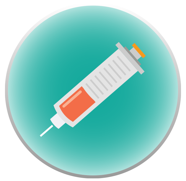 Graphic of a syringe